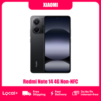 Xiaomi Redmi Note 14 4G Sin NFC, MediaTek Helio G99-Ultra, Cámara IA de 108MP, Batería de 5500mAh, Pantalla AMOLED de 6.67