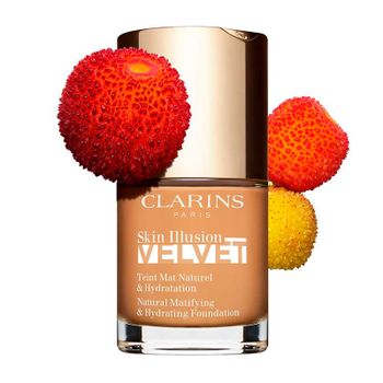 Clarins Bases Maquillaje Skin Illusion Velvet Maquillaje Sérum Acabado Mate