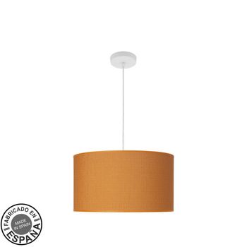 Colgante moda 2xe27 blanco/naranja regx40x40 cm c/difusor