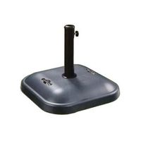 parasol de base de bambu 48mm color cemento gris 48x48x8cm 25kg