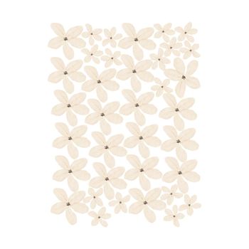 Stickers decorativos pared flores boho vainilla