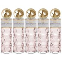 pack de 5 eau de parfum mujer saphir perfect woman bloom 200 ml