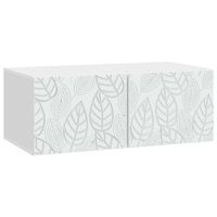 mueble de tv de pared 98 x 41 x 30 cm blanco vidaxl