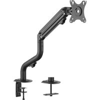 aisens dt32tsr-139 soporte de monitor escritorio mesa para pantallas planas curvas de 17 a 32 pulgadas 17 a 32 compatible vesa 75100 mm  gestion del cableado brazo articulado abrazadera ajuste 3d