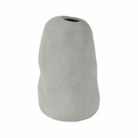 jarron de gres gris h 17 cm