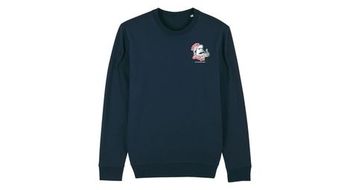 Cois sudadera  la cafeina es gasolina  azul