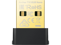 adaptador wi-fi usb - tp-link archer tx10ub nano mu-mimo negro
