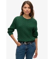 superdry para mujer w6110610a jersey slouchy cable verde l casual algodon