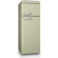 swan sr11010gn fridge freezer - green green