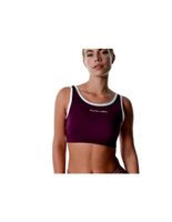 top de fitness black limba courtpulse mujer plum  cream