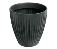 maceta latia round midl o60x58 grafito granito
