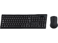 pack teclado  raton - isy ide-2500-es inalambrico 24 ghz usb negro