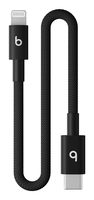 beats usb-c to lightning woven short cable 20 cm - bolt black