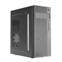 tacens 2ferrox caja pc semitorre atx ventilador lateral 12cm rejilla frontal acero negro negro
