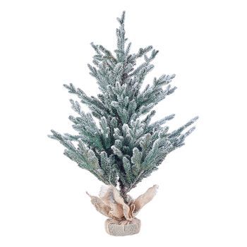 Árbol De Navidad Artificial Blanco Nieve Sintética 90 Cm Ramas Con Cable Festividad Ringrose
