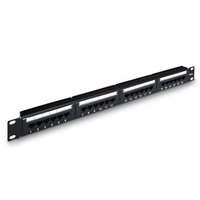 aisens panel de parcheo de 24 puertos rj45 cat5e utp 19 1u dual idc