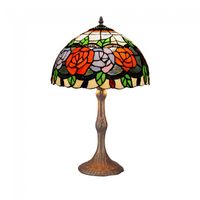 lampara de mesa rosy cristal tiffany