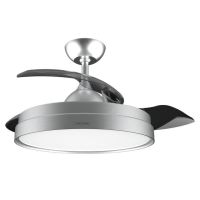 cecotec energysilence aero 4280 invisible steel ventilador de techo con aspas retractiles y luz 40w