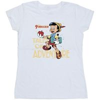 pinocchio camiseta tales of adventure para mujer