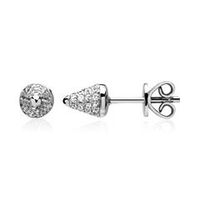 pendientes de plata 925 en forma de cono