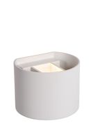 lampara de pared de aluminio 1xg9 blanco