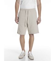 replay para hombre m906300023802 bermudas de felpa beige s casual algodon