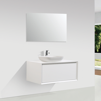 mueble de bano montado 90cm palio blanco mate