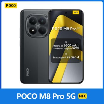 POCO M8 Pro 5G, NFC, Pantalla AMOLED CrystalRes 1.5K de 6,83
