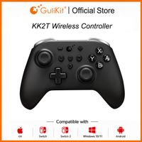 controlador de juego inalambrico bluetooth gulikit kk2t con joystick magnetico tmr antidesiva para windowsswitch 2steam deckiosmacos