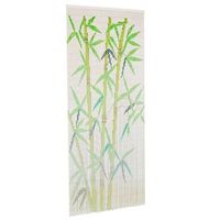 cortina de bambu para puerta contra insectos 90x200 cm
