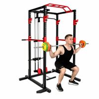 jaula de entrenamiento de fuerza ajustable jaula para dominadas y sentadillas estacion de entrenamiento de paralelas y remo equipo de gimnasio en casa para fuerza equipo de entrenamiento de alta