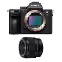 camara mirrorless sony alpha 7 iii 24mp sensor full-frame 50mm f18 usb-c wifi
