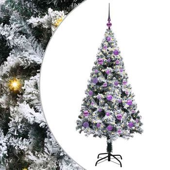 Árbol De Navidad Artificial 150 Cm Pvc Y Acero Y Plástico Vidaxl