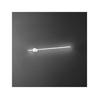 aplique de pared led clock en aluminio 20w 3000k perenz 97 cm blanco