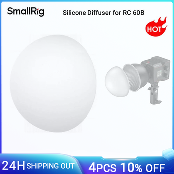 Difusor de silicona SmallRig, Softbox para RC 60B, instalado con RC 60B Mini Reflector -4529