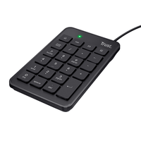 teclado numerico trust xalas 23 teclas tamano normal y 5 teclas multimedia 22221