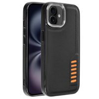 cool milano funda reforzada de tpu y polipiel negra para iphone 16