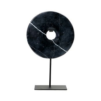 Disco Decorativo Mármol Bazar Bizar Soporte L - Negro