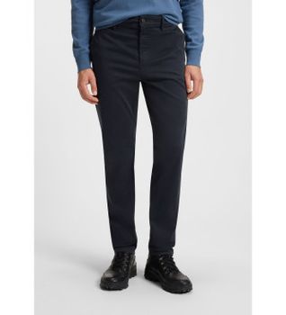 BOSS para hombre. 50510917 Pantalón Chino Tapered marino (31/34), Casual, Algodón