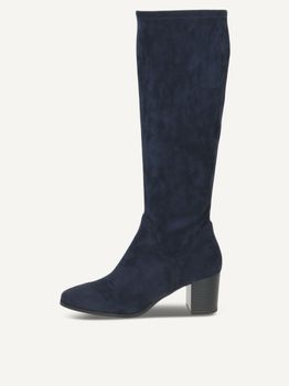 CAPRICE Boots, blue, made of Textiles with Block heel, Size 40.5