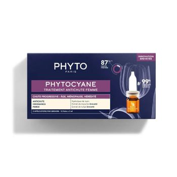 Phytocyane tratamiento anticaída mujer progressive 12x5ml