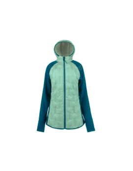 Chaqueta de Montaña Joluvi Hibrida Rik Menta Azul Profundo Mujer