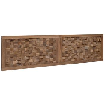 Cabecero，panel De Cabecero Natural 160 Cm Madera De Teca Maciza