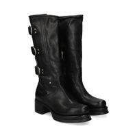 as98 botas con tacon mujer - negro talla 40