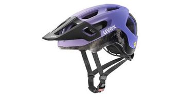 Casco uvex react mips mtb morado negro