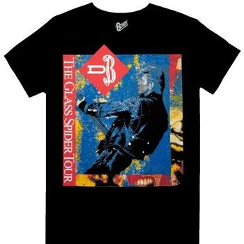 David Bowie Camiseta manga larga Glass Spider Tour para hombre