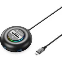 hub orico 4 puertos 5 gbits yxr5-c3 con lector sd y rgb
