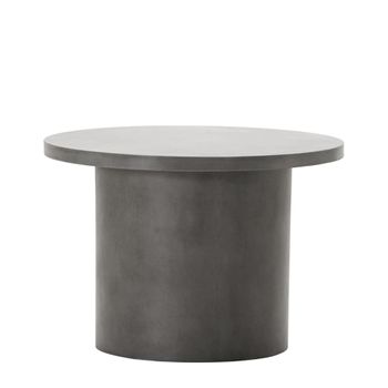 Mesa auxiliar de hormigón gris