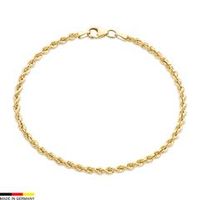 pulsera oro de 14 quilates con eslabones de cadena de cordon de 27 mm