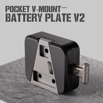 Placa de Batería V-Mount de Bolsillo TILTA TA-PBP2-V V2 de Liberación Rápida para Montar Baterías V-Mount, Accesorio TILTA